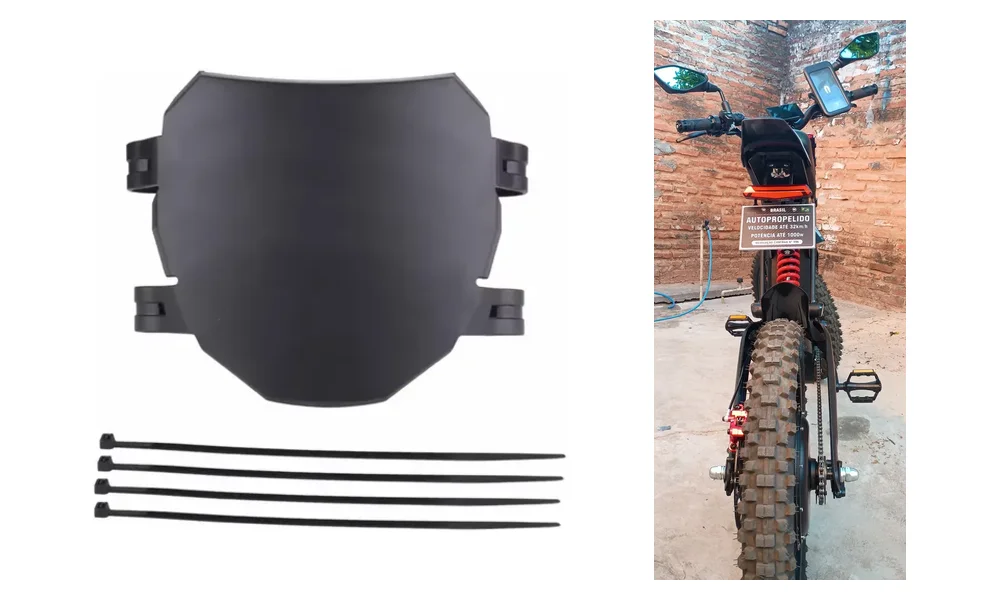 Kit Number Plate Preto + Suporte de Placa P — GT600